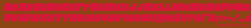 kittrickcondital Font – Red Fonts on Brown Background