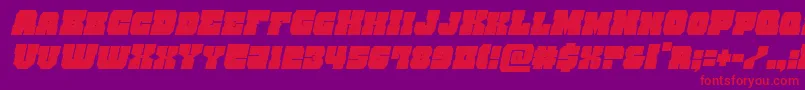 Шрифт kittrickcondital – красные шрифты на фиолетовом фоне