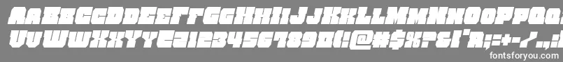 kittrickcondital Font – White Fonts on Gray Background