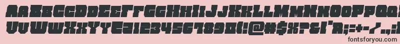 kittrickcondsemital Font – Black Fonts on Pink Background