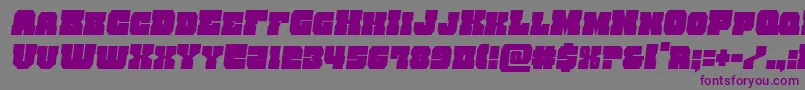Weitere Informationen zur kittrickcondsemital-Schriftart kittrickcondsemital-Schriftart – Violette Schriften auf grauem Hintergrund