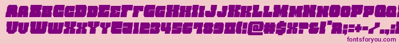 kittrickcondsemital Font – Purple Fonts on Pink Background