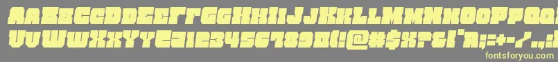 kittrickcondsemital Font – Yellow Fonts on Gray Background