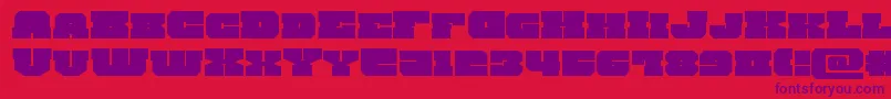 kittrickexpand Font – Purple Fonts on Red Background