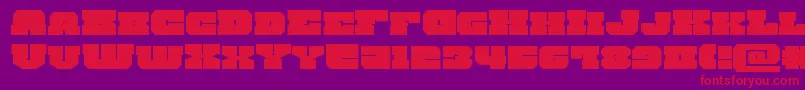 kittrickexpand Font – Red Fonts on Purple Background