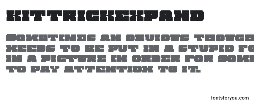 Schriftart Kittrickexpand