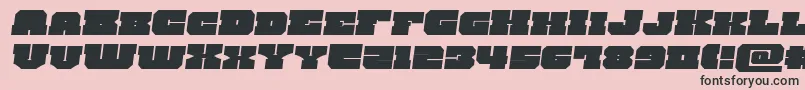 kittrickexpandsemital-Schriftart – Schwarze Schriften auf rosa Hintergrund