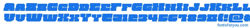 kittrickexpandsemital Font – Blue Fonts on White Background