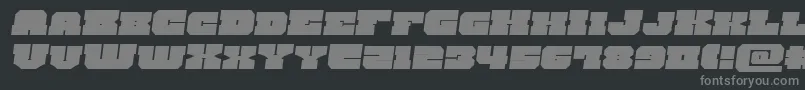 kittrickexpandsemital Font – Gray Fonts on Black Background