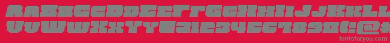 kittrickexpandsemital Font – Gray Fonts on Red Background