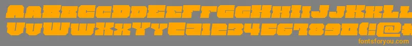 kittrickexpandsemital Font – Orange Fonts on Gray Background
