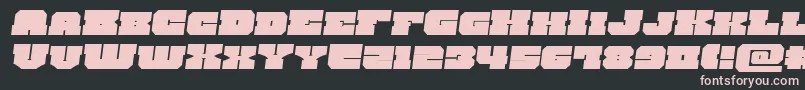 kittrickexpandsemital Font – Pink Fonts on Black Background