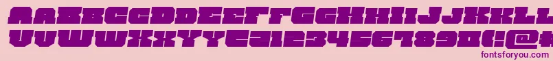 kittrickexpandsemital Font – Purple Fonts on Pink Background