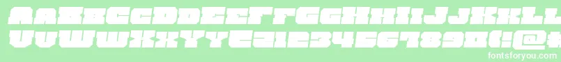 kittrickexpandsemital Font – White Fonts on Green Background