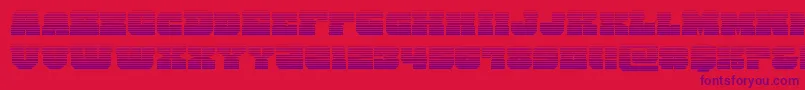 kittrickgrad Font – Purple Fonts on Red Background