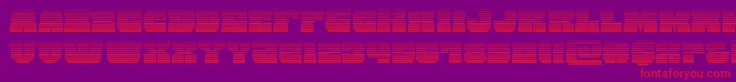 kittrickgrad Font – Red Fonts on Purple Background
