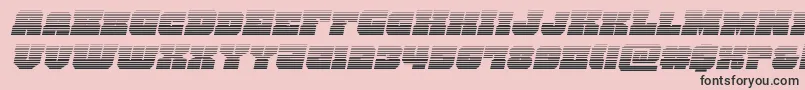 kittrickgradital-Schriftart – Schwarze Schriften auf rosa Hintergrund