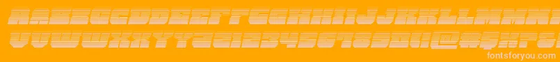 kittrickgradital-Schriftart – Rosa Schriften auf orangefarbenem Hintergrund