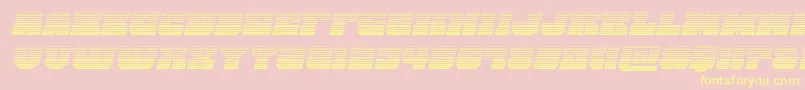 kittrickgradital-Schriftart – Gelbe Schriften auf rosa Hintergrund