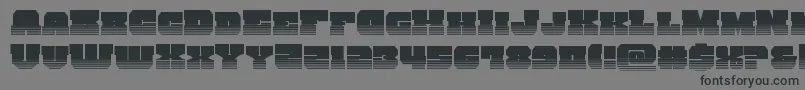 kittrickhalf Font – Black Fonts on Gray Background