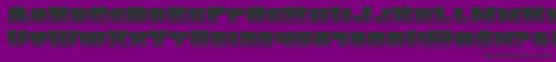 kittrickhalf-Schriftart – Schwarze Schriften auf violettem Hintergrund