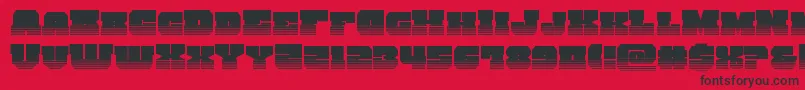 Police kittrickhalf – polices noires sur fond rouge