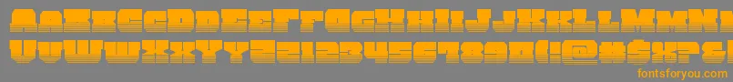 kittrickhalf Font – Orange Fonts on Gray Background