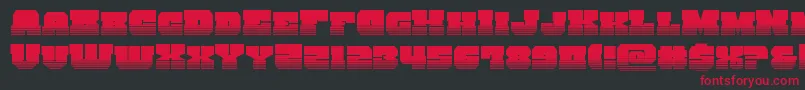 kittrickhalf Font – Red Fonts on Black Background