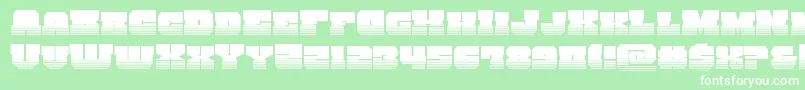Шрифт kittrickhalf – белые шрифты на зелёном фоне