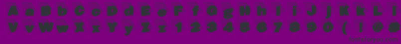 Blaxxongrid Font – Black Fonts on Purple Background