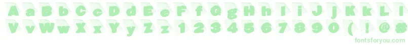 Blaxxongrid Font – Green Fonts on White Background