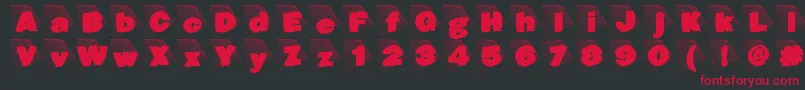 Blaxxongrid Font – Red Fonts on Black Background