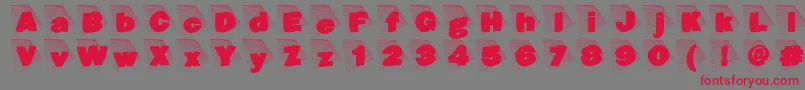 Blaxxongrid Font – Red Fonts on Gray Background