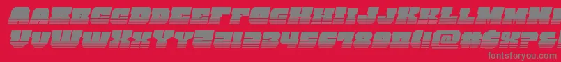kittrickhalfital-Schriftart – Graue Schriften auf rotem Hintergrund