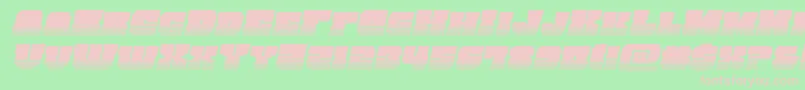 kittrickhalfital Font – Pink Fonts on Green Background