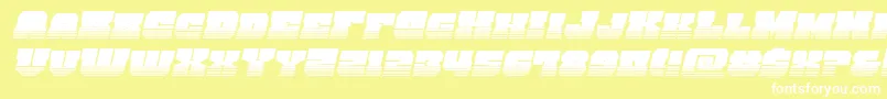 kittrickhalfital Font – White Fonts on Yellow Background