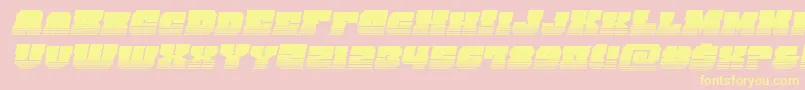 kittrickhalfital Font – Yellow Fonts on Pink Background