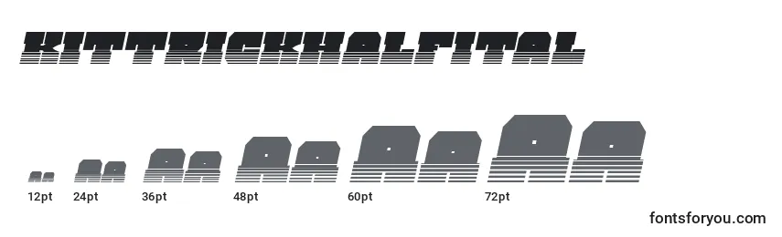 Kittrickhalfital Font Sizes