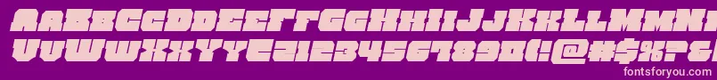 kittrickital Font – Pink Fonts on Purple Background
