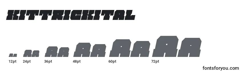 Kittrickital Font Sizes