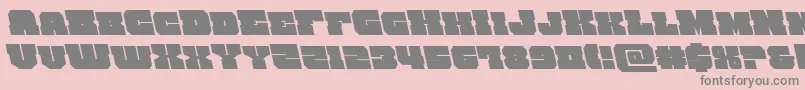 kittrickleft Font – Gray Fonts on Pink Background
