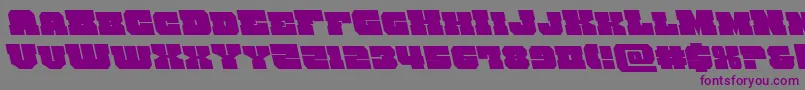 kittrickleft Font – Purple Fonts on Gray Background