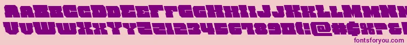 kittrickleft Font – Purple Fonts on Pink Background