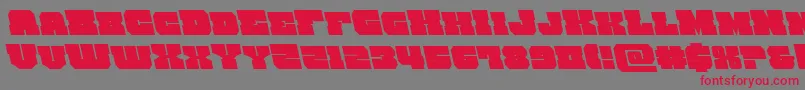 kittrickleft Font – Red Fonts on Gray Background