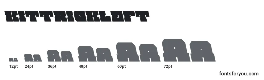 Kittrickleft Font Sizes