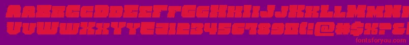 kittricksemital Font – Red Fonts on Purple Background