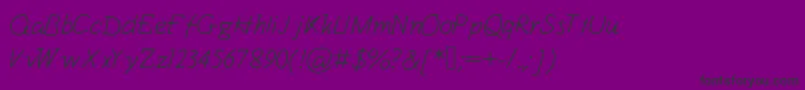 Kiwii  1-Schriftart – Schwarze Schriften auf violettem Hintergrund