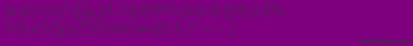Kiysoom Demo Font – Black Fonts on Purple Background