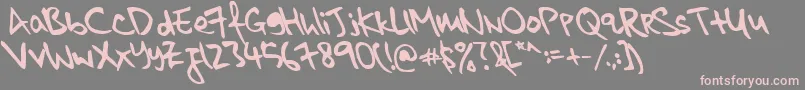 kkontagion print   Bold Italic Font – Pink Fonts on Gray Background
