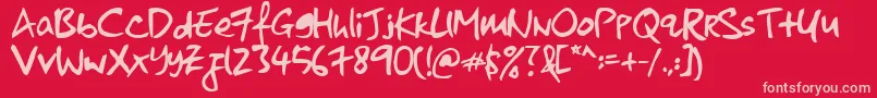 kkontagion print   Bold Font – Pink Fonts on Red Background